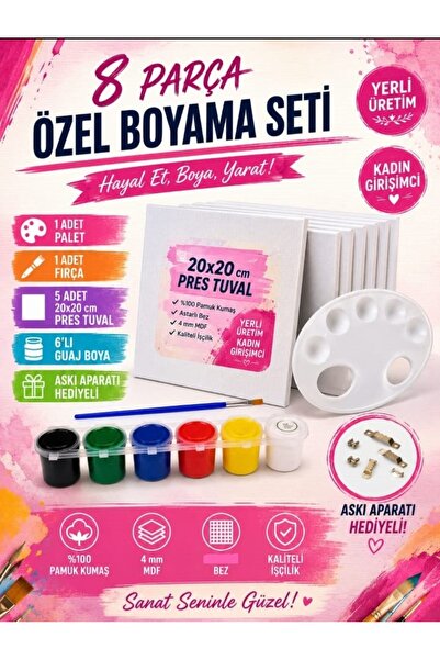 mercan tuval MERCAN PRES TUVAL SETİ 8 PARÇA