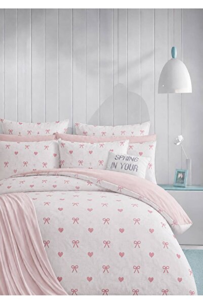 Sheri Home YENİ KIRÇİÇEK MODEL Çift Kişilik Nevresim (Yorgan Kılıfı+2 Adet Ya...