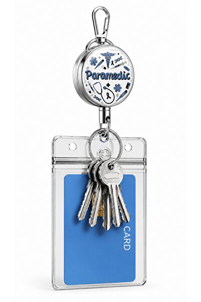 excarpin Health Worker Full Metal Premium Steel Case Yoyo Collar Card Holder