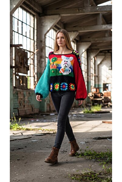 El örgüsü Ydr Design Hand Knitted Sweater