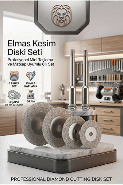 Transformacion 4'lü Set Elmas Kesim Diski Gravür Ucu Taş Cam Seramik Mermer M...