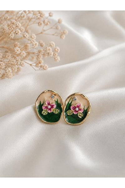ankadizayn Green Table Model Earrings