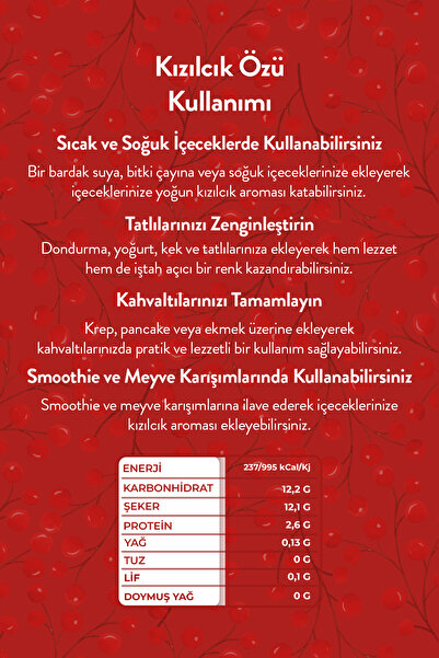 zadelife Kızılcık Özü 700 gr (pestisit & Ağır Metal Içermez Analizli )