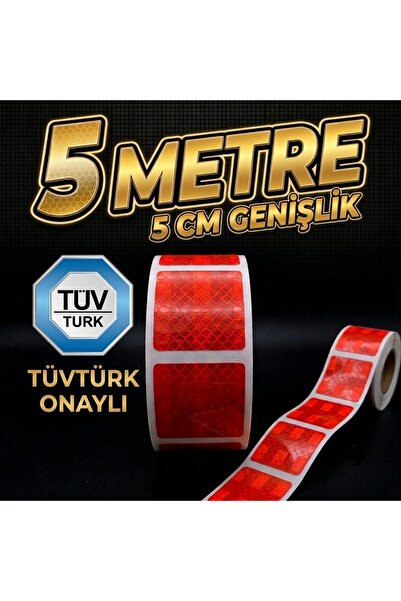 opersan Tüvtürk Inspection Compatible - 5 Meters - 5 cm - Self-Adhesive - Seg...