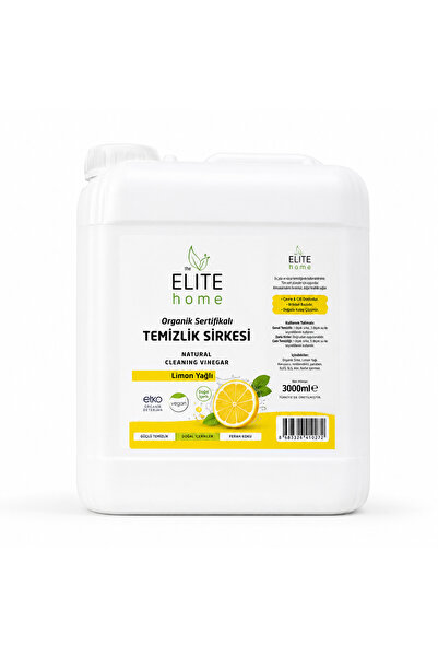 The Elite Home Organik Sertifikalı Çok Amaçlı Temizlik Sirkesi 3 kg