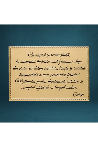 C&A Connection Cadou Trofeu Pensionare