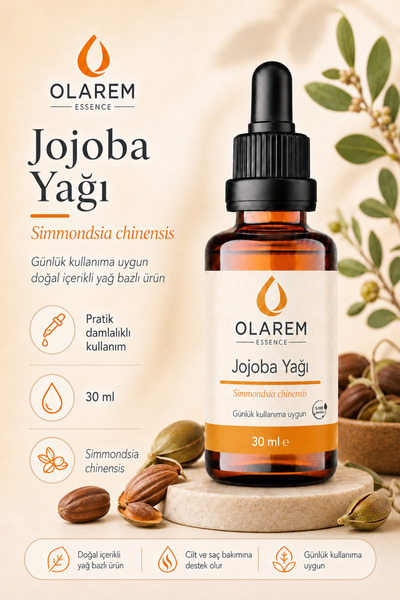 olarem essence Jojoba Oil (Simmondsia Chinensis) Cold Pressed Fixed Oil 30 ml...
