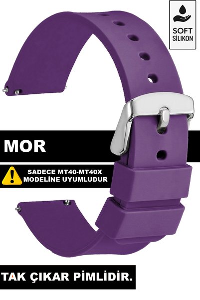 Trendburada Tcl Mt40-Mt40X Watch Compatible Silicone Watch Band Strap Mt40