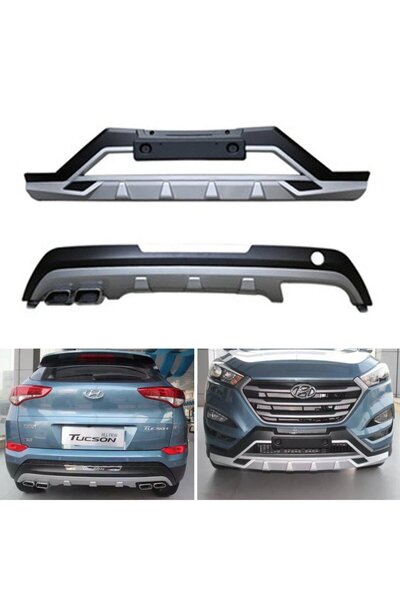 beyaztuning Hyundai Tucson Ön Arka Tampon Koruma Difüzör 2015-2018 Arası Lüx