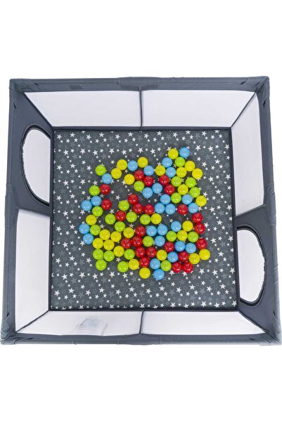 Tommybaby Güvenli Bebek Ve Çocuk Oyun Alanı Oyun Parkı 125X125 Oyun Matı Topları Yatak