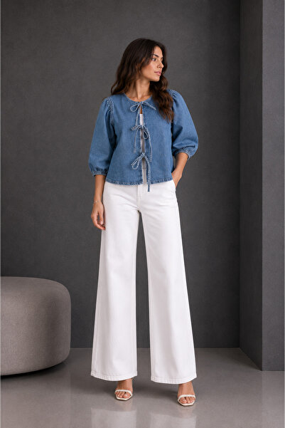 BALİNS Women's Front Tie Shirt