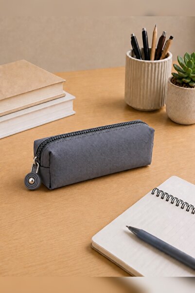 NEMO BAGS Unisex Gri Kalemlik Klinkır Su Geçirmez  Krinkıl Kumaşlı Tek Gözlü ...