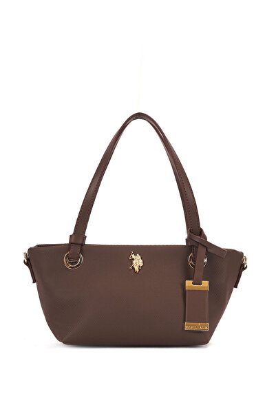 U.S. Polo Assn. Кафява дамска чанта за рамо Us26273