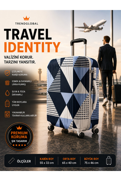 Trendglobal Luggage Cover Suitcase Cover Lycra Flexible Fabric and Durable Lu...