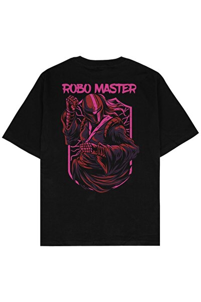 Adrift Robo Master Black Oversize Unisex T-shirt