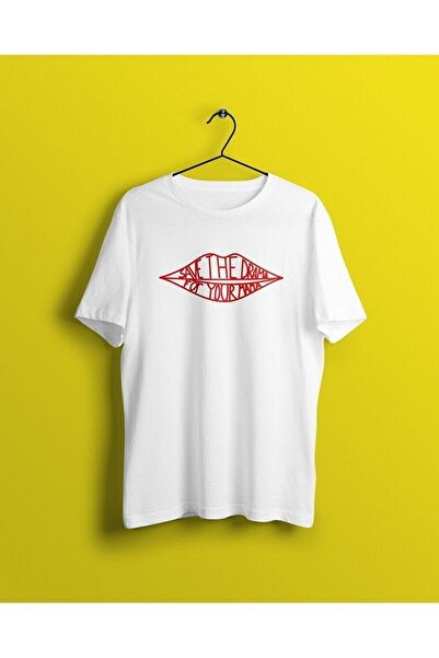 IvırZıvır Μπλουζάκι Unisex Λευκό με στάμπα  "Save The Drama For Your Mama "