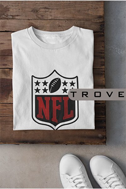 TROVE Unisex Femei Bărbați Nfl Fotbal American Canton Imprimat Negru Alb 100%...