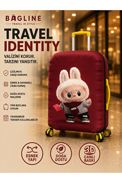Bag line Yıkanabilir Esnek Valiz Kılıfı Dayanıklı Bavul Koruyucu Kılıf 👉 "Ki...