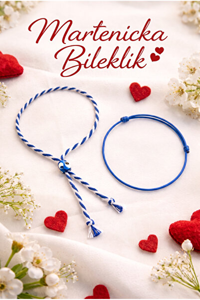Crystal Atelier Mavi Ip Bileklik Ve Marteniçka Set