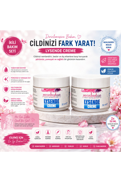 gamzebaykarabeauty İKİLİ AYDINLATICI TON EŞİTLEYİCİ LYSEND CREAM 100 ML