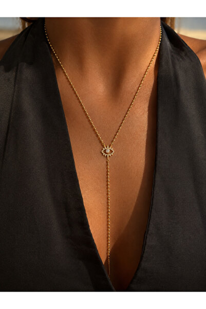 Owentis Gold Dorika Topcuk Chain Stone Eye Era Low-Cut Necklace -Does Not Dar...
