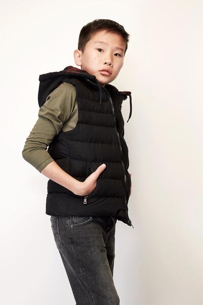 Lee Cooper Vestă Caspian pentru băiat Negru 201 LCB 235001