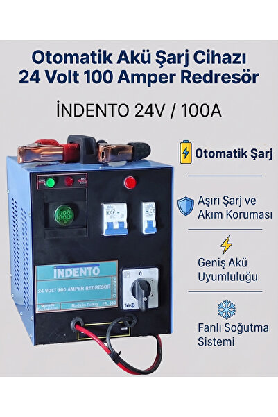 Akü Şarj Cihazı 24 Volt 100 Amper Redresör