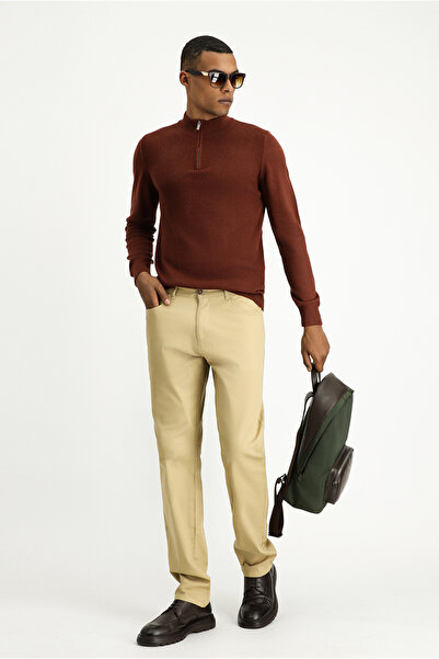 Kiğılı Pantaloni slim din pânză/chino din Lycra