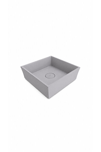 Bocchi VESSEL KARE LAVABO 38X38 CM - MAT GRİ