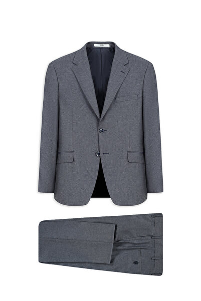 Kiğılı 4 Drop Relaxed Fit Comfortable Cut Mono Collar Patterned Suit