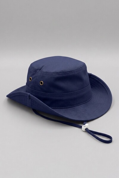 Mollycrush Drawstring Fisherman Hat Summer Sun Protection Travel Gift |   Nav...