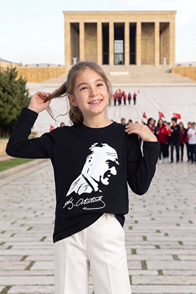 DMB BOYS & GIRLS Atatürk Štampano Pamuk lu okrugla kragna Ceremonija dugih ru...