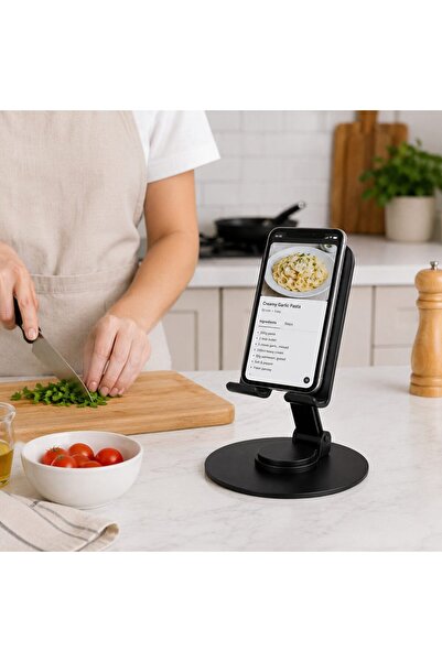 RİO TECH Multifunctional Phone Stand 360 °   Rotating Non-Slip Aviation Alloy...