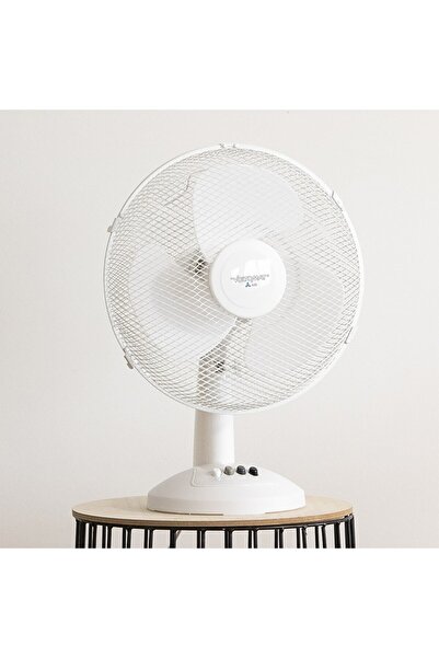 Trendinyeri Masa Üstü Vantilatör 40W Beyaz 30 cm