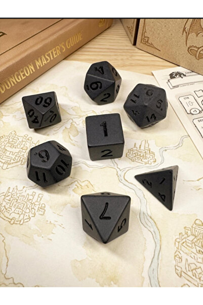 zerzembe Dnd Epoxy Frp Dice Set 7-Piece Set Dnd Dice Dungeons and Dragons Tab...