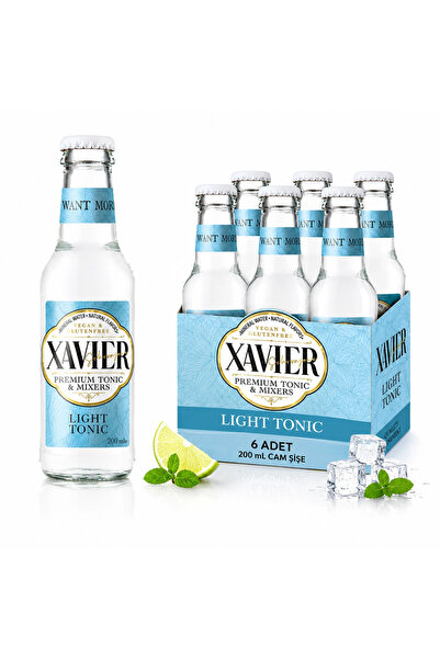 XAVİER Premium Tonic & Mixers Light Tonic 200 ML x 6