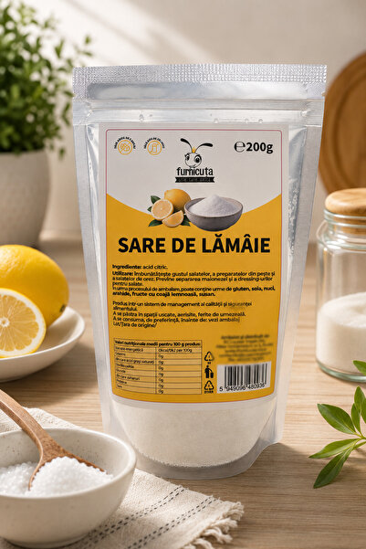 Furnicuta Sare de lamaie (acid citric) 200 g - Produs pentru salate, conserve...