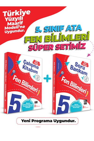 Ata Yayıncılık 5.sınıf Fen Bilimleri Süper Set+be Km Soru Bankası
