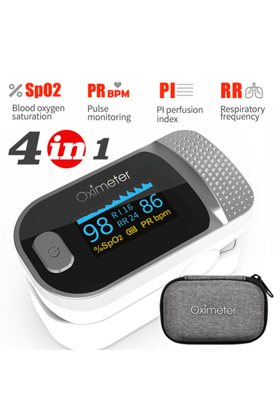 Choice3 (134R B03)white bag KIUZOU Finger Pulse Oximeter SPO2 PR PI RR Blood ...