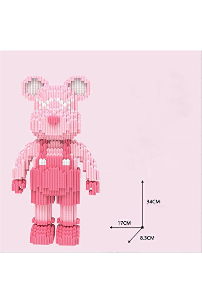 Choice4 B DIY Kids Toys Cartoon Mini Love Violent Bear Bearbrick Model with L...