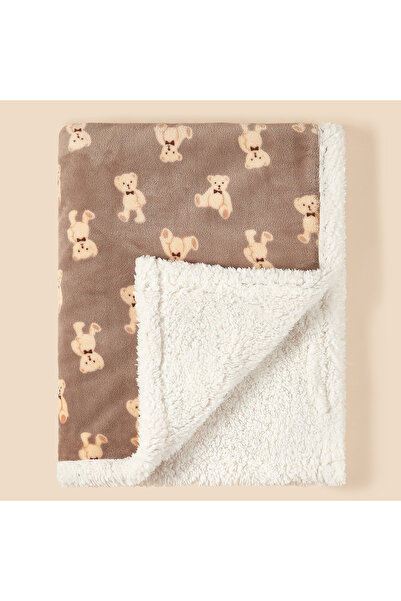 Choice 75X100CM coffee bear Winter Baby Blanket Fleece Warm Quilt for Newborn...