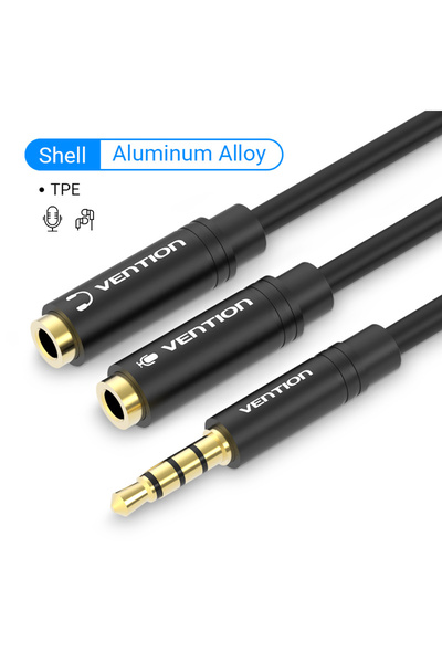Choice 30cm TPE Wire Vention 3.5mm Audio Splitter Extension Cable Jack 3.5mm ...