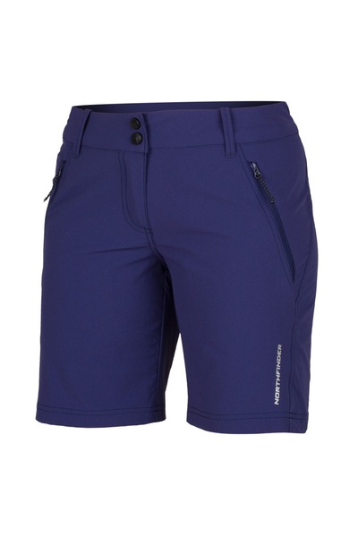 NORTHFINDER Pantaloni scurți de trekking Chandra pentru femei Gri închis-XS