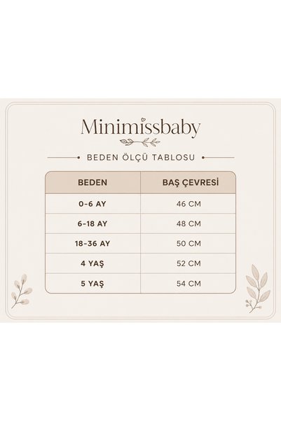 Minimissbaby Plum Bow Detailed Gabardine Bucket Hat for Baby Girls
