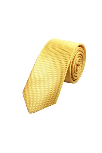 Sade Kravat Yellow Flat Thin 2787 Yellow
