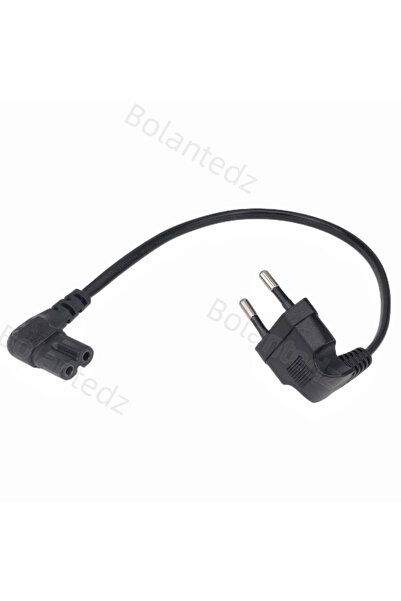 Choice 0.3M C7 90 Degree Angle AC Power Cord for Philips LED TV EU Schuko CEE...