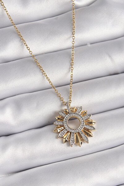 Inure Jewelry 316L الصلب الذهب اللون سلسلة الزركون حجر مزيج اللون الشمس نموذج...