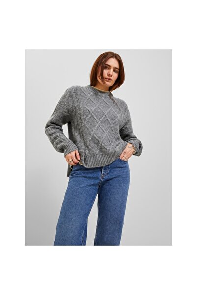 Jack & Jones Jack&Jones JJXX Kadın Oversize Örgü Kazak - Günlük Stil