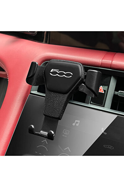 Choice7 For Fiat 500 Black Car Air Vent Mount Adjustable Mobile Phone Holder ...