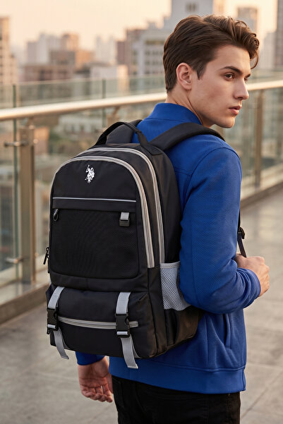 U.S. Polo Assn. يو اس بولو اسن. 25077-25078-25079 حقيبة ظهر مدرسية للسفر والت...